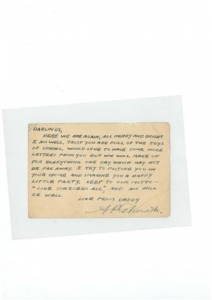 Letter from Arthur Paull Glanville, who was detained at the Stanley Internment Camp